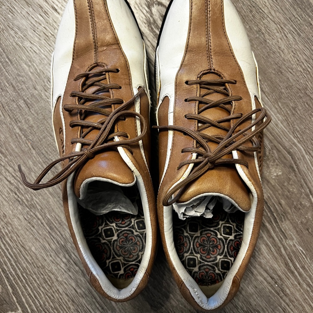 Callaway Golf Women’s Brown and White Leather Shoes size 8
